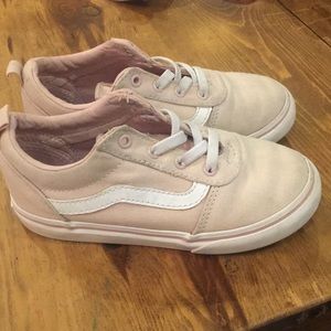 Vans pink and white